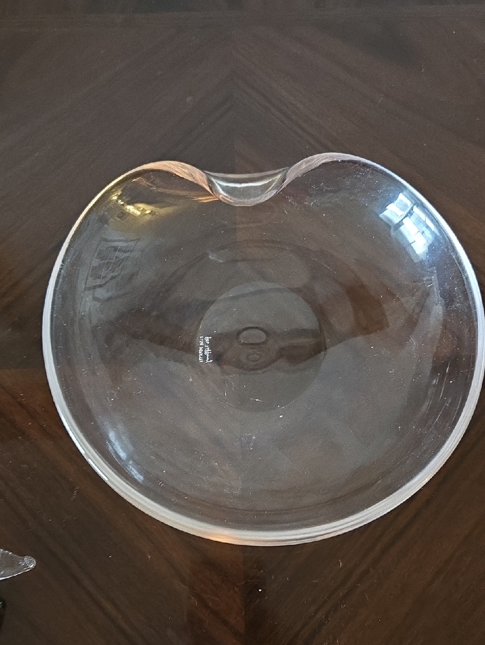 TIFFANY handblown glass serving dish made in Italy.